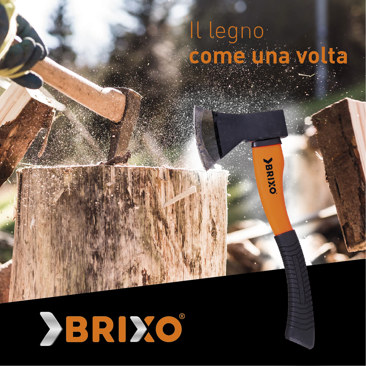 Asce E Accette Il Legno Da Riscaldamento Come Una Volta Brixo